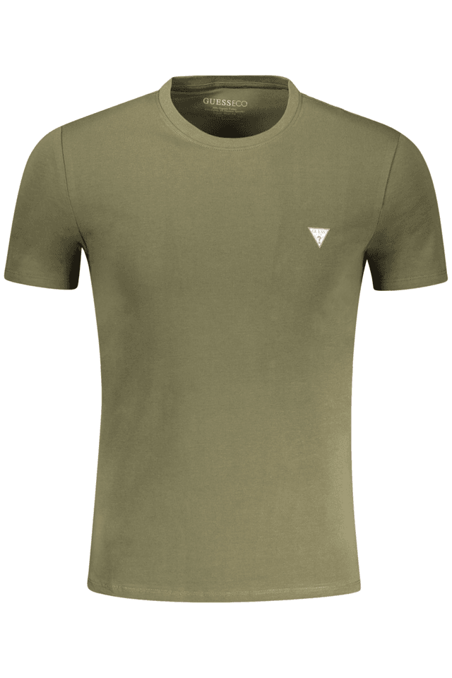 10571GUESS JEANS T-SHIRT MANICHE CORTE UOMO VERDE