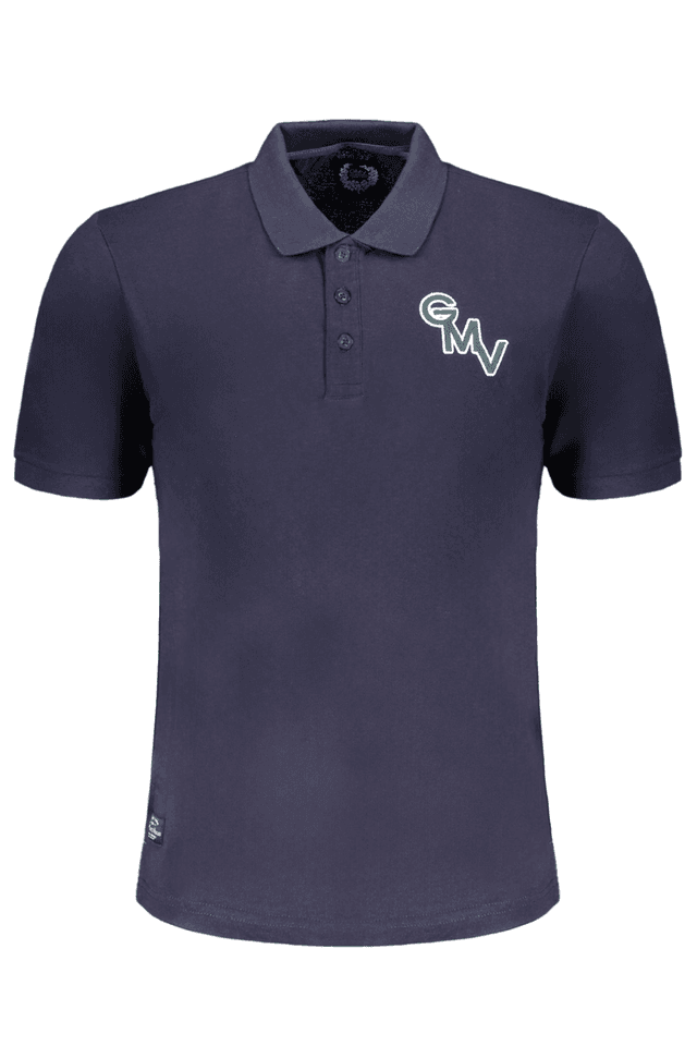 9633GIAN MARCO VENTURI POLO MANICHE CORTE UOMO BLU