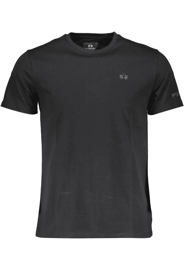 1813LA MARTINA T-SHIRT MANICHE CORTE UOMO NERO