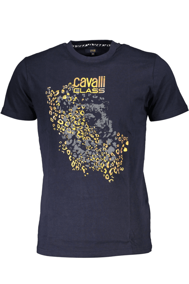 4529CAVALLI CLASS T-SHIRT MANICHE CORTE UOMO BLU