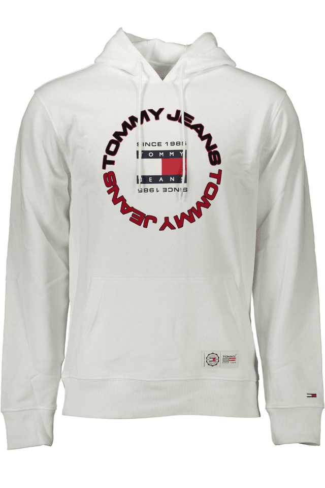2784TOMMY HILFIGER FELPA SENZA ZIP UOMO BIANCO