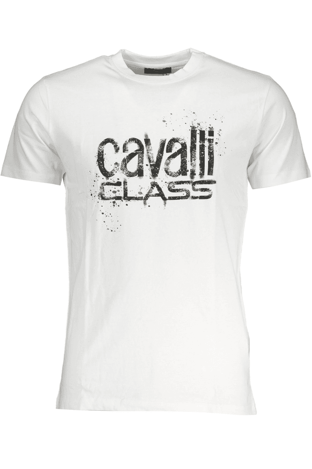 7812CAVALLI CLASS T-SHIRT MANICHE CORTE UOMO BIANCO
