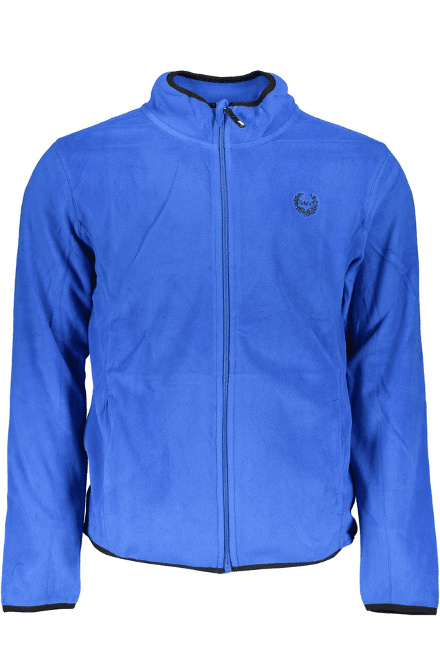 6148GIAN MARCO VENTURI FELPA CON ZIP UOMO BLU