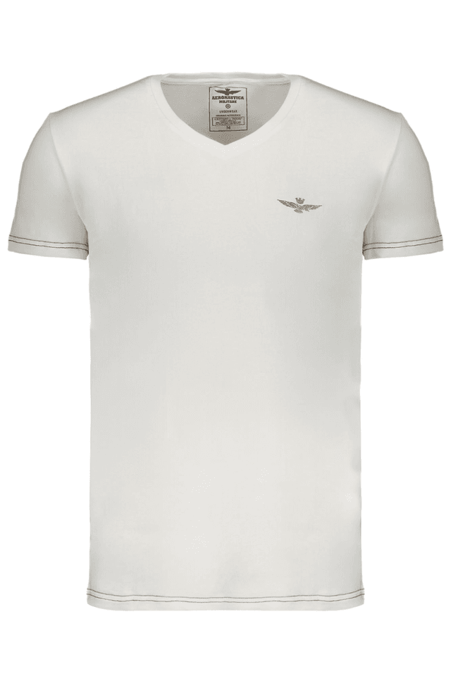 9554AERONAUTICA MILITARE T-SHIRT MANICHE CORTE UOMO BIANCO