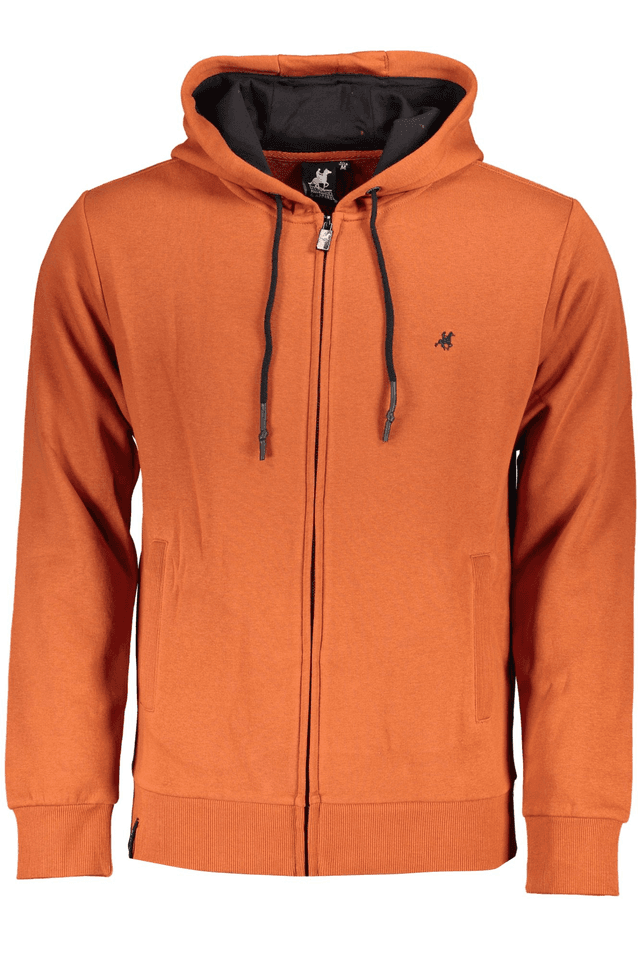4821U.S. GRAND POLO FELPA CON ZIP UOMO BRONZO