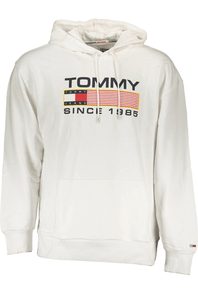 2566TOMMY HILFIGER FELPA SENZA ZIP UOMO BIANCO