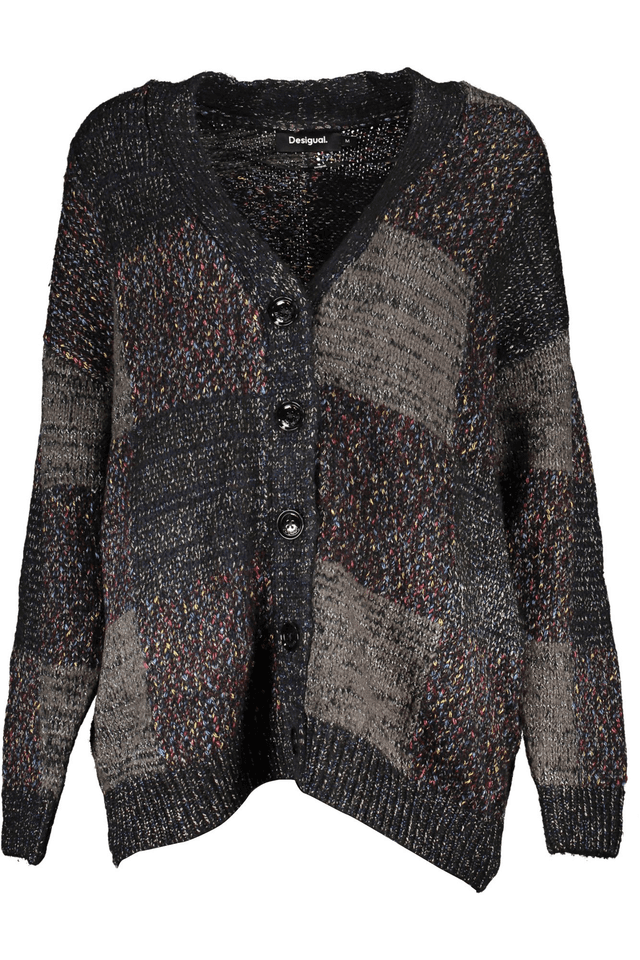 5537DESIGUAL CARDIGAN DONNA NERO