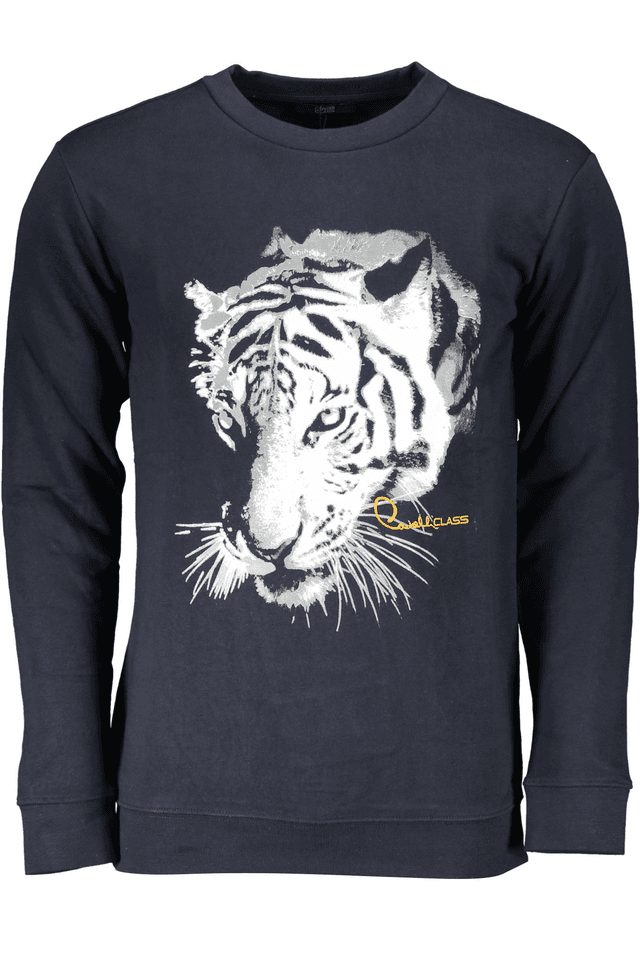 6778CAVALLI CLASS FELPA SENZA ZIP UOMO BLU