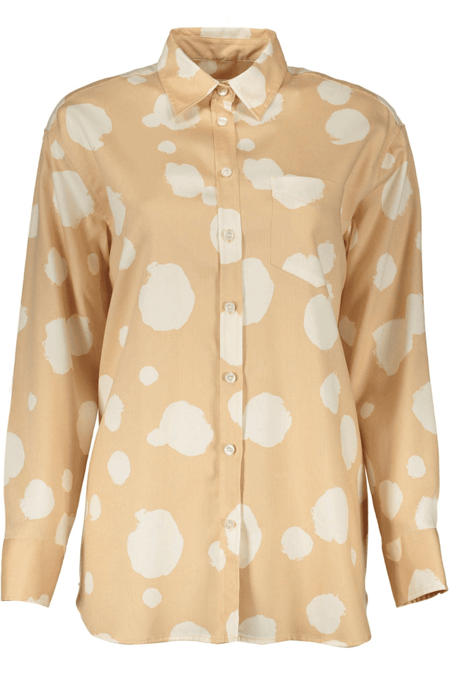 191GANT CAMICIA MANICHE LUNGHE DONNA BEIGE