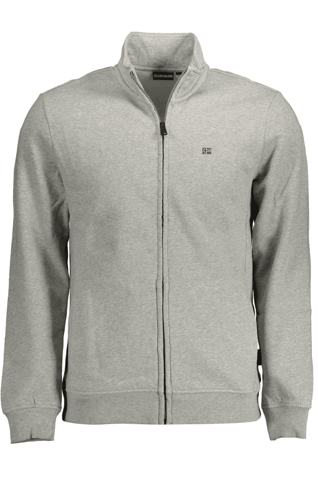 2109NAPAPIJRI FELPA CON ZIP UOMO GRIGIO