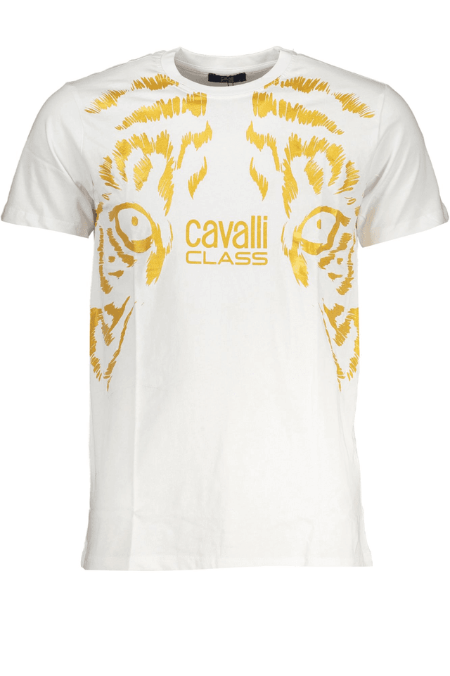 7737CAVALLI CLASS T-SHIRT MANICHE CORTE UOMO BIANCO