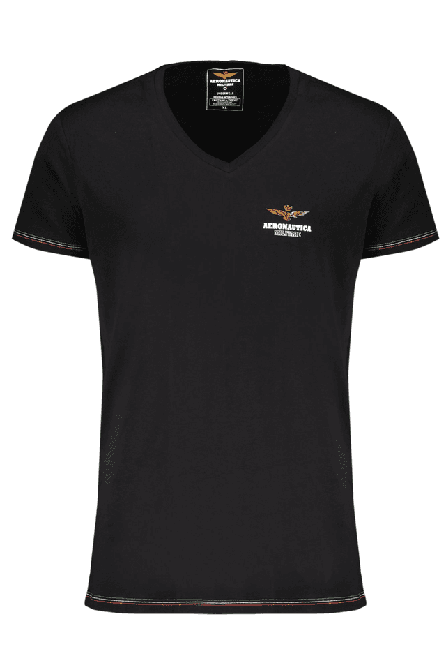 8122AERONAUTICA MILITARE T-SHIRT ESTERNABILE UOMO NERO