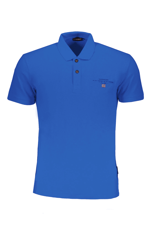 8428NAPAPIJRI POLO MANICHE CORTE UOMO BLU