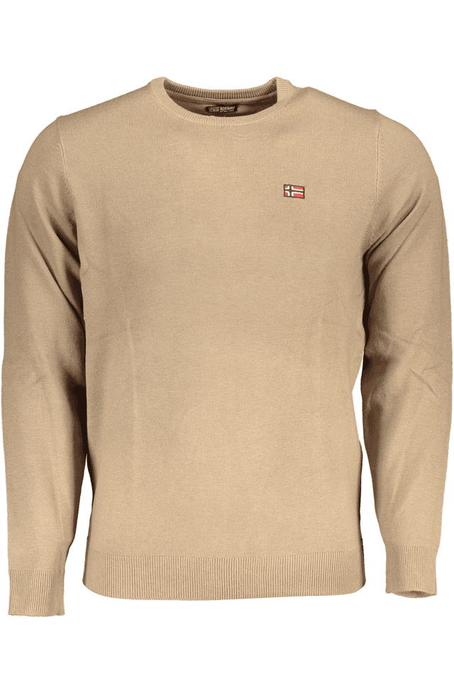 6593NORWAY 1963 MAGLIA UOMO MARRONE