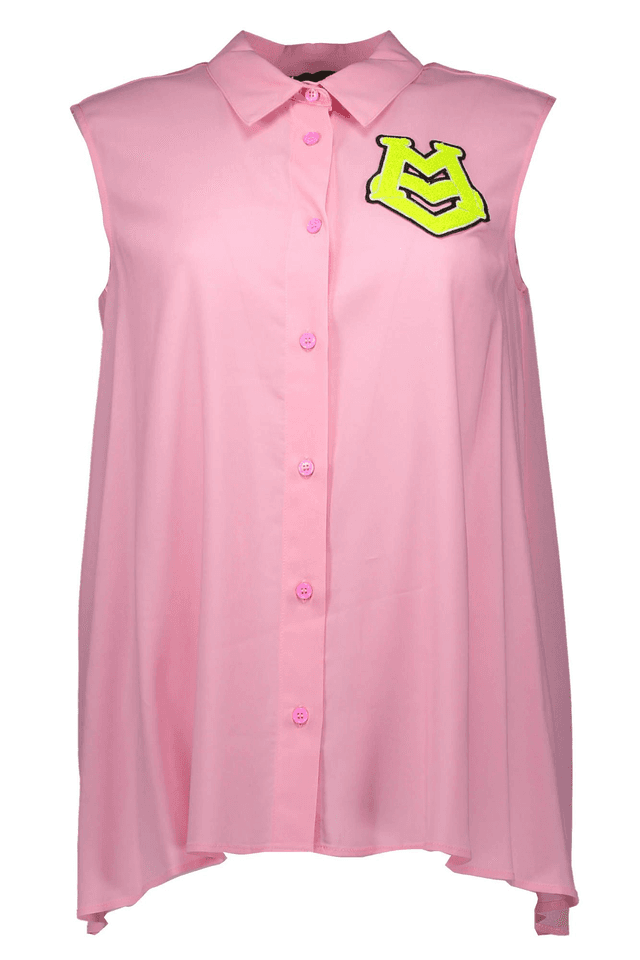 443LOVE MOSCHINO CAMICIA SENZA MANICHE DONNA ROSA