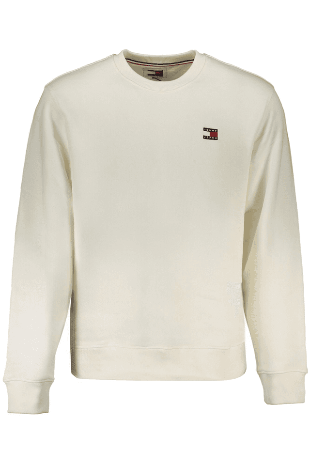9827TOMMY HILFIGER FELPA SENZA ZIP UOMO BIANCO