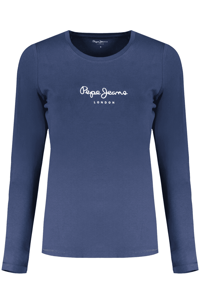 9766PEPE JEANS T-SHIRT MANICHE LUNGHE DONNA BLU