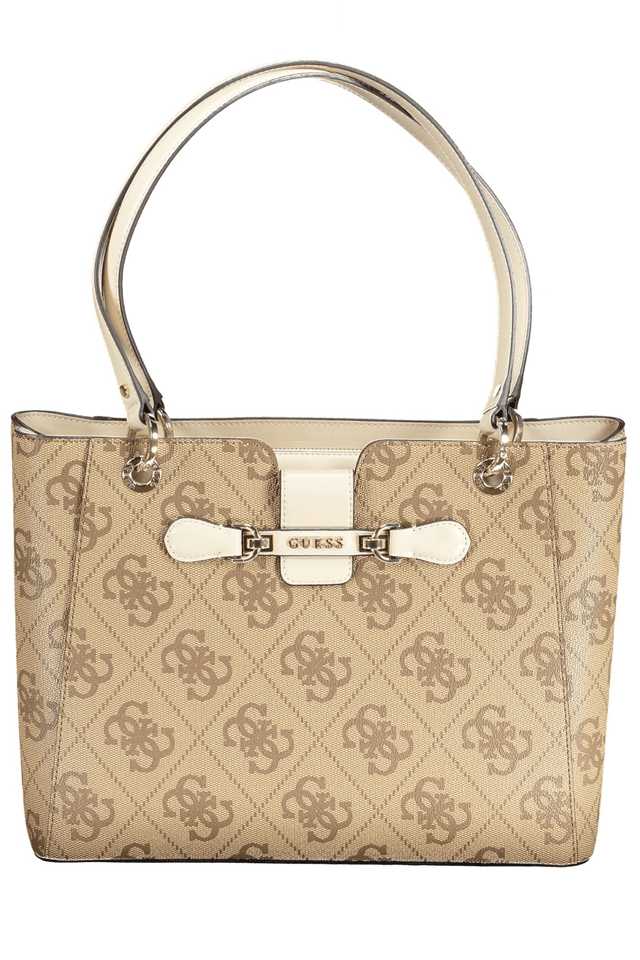 9912GUESS JEANS BORSA DONNA BEIGE