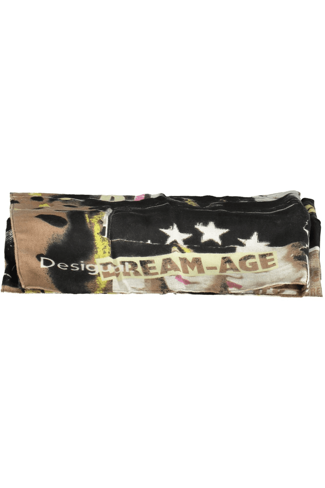 5552DESIGUAL FOULARD DONNA NERO