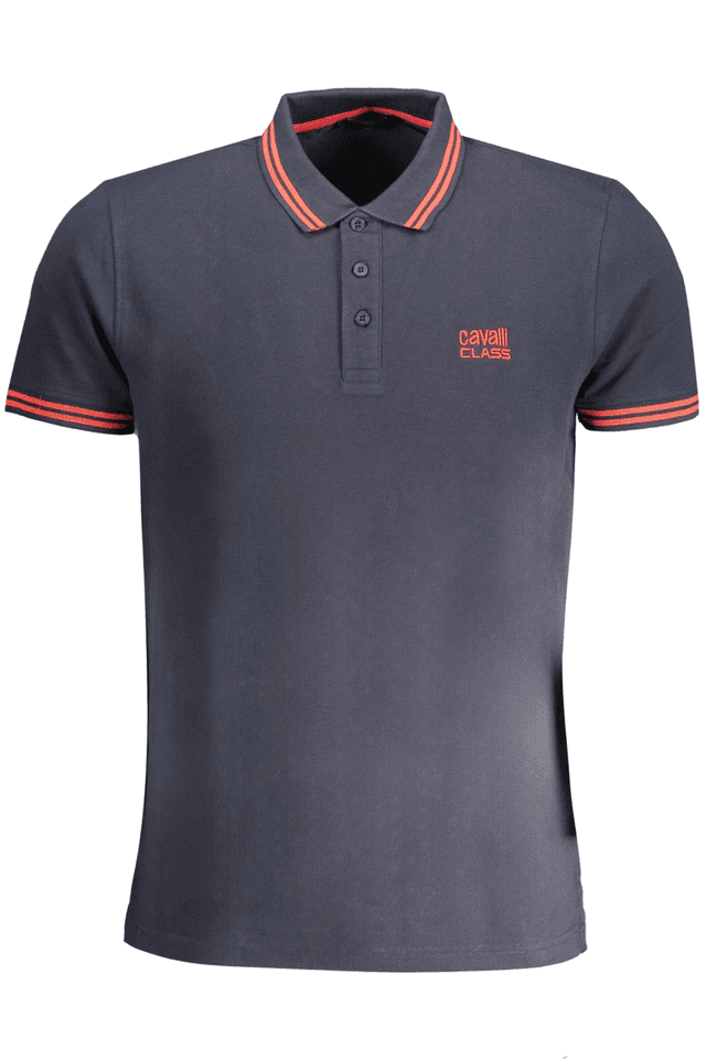 8982CAVALLI CLASS POLO MANICHE CORTE UOMO BLU