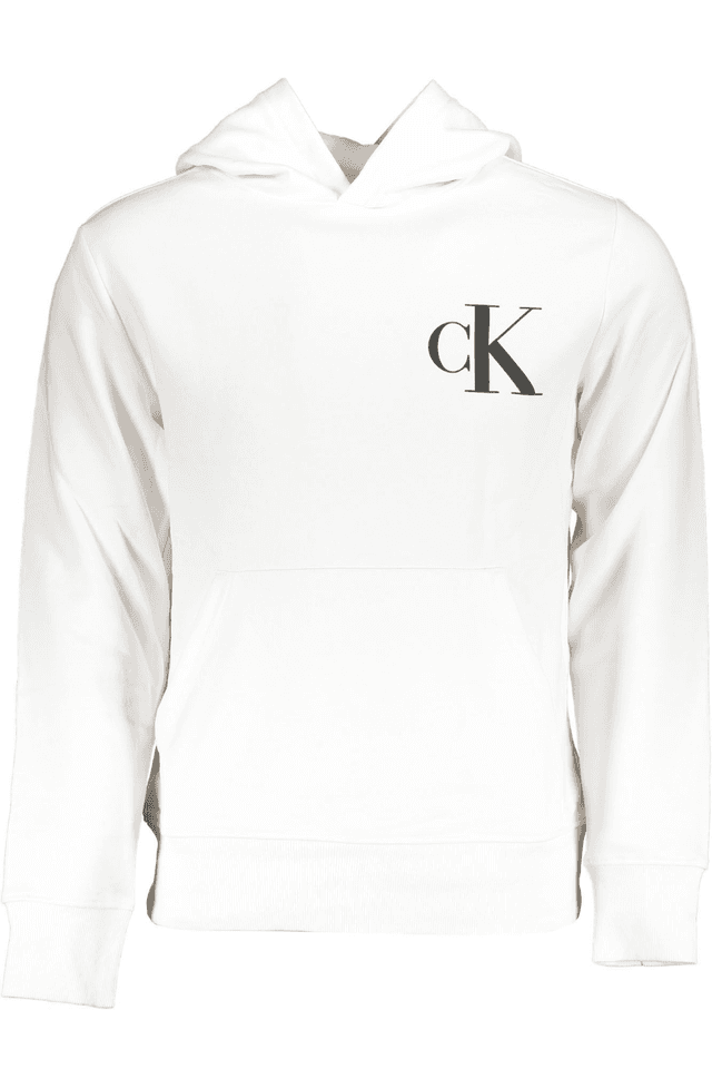4756CALVIN KLEIN FELPA SENZA ZIP UOMO BIANCO
