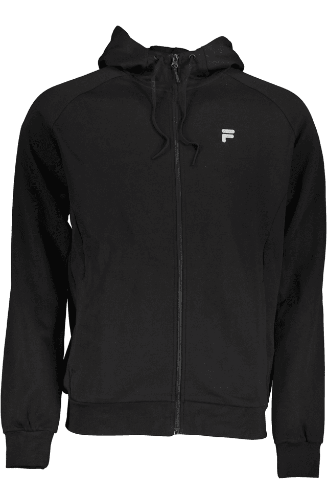 6122FILA FELPA CON ZIP UOMO NERO