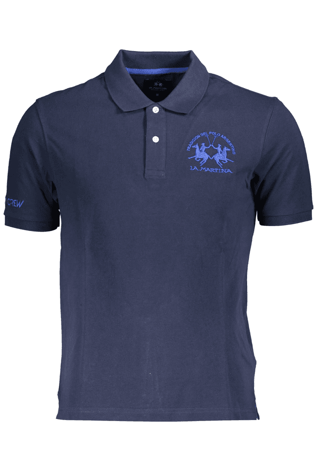 3851LA MARTINA POLO MANICHE CORTE UOMO BLU