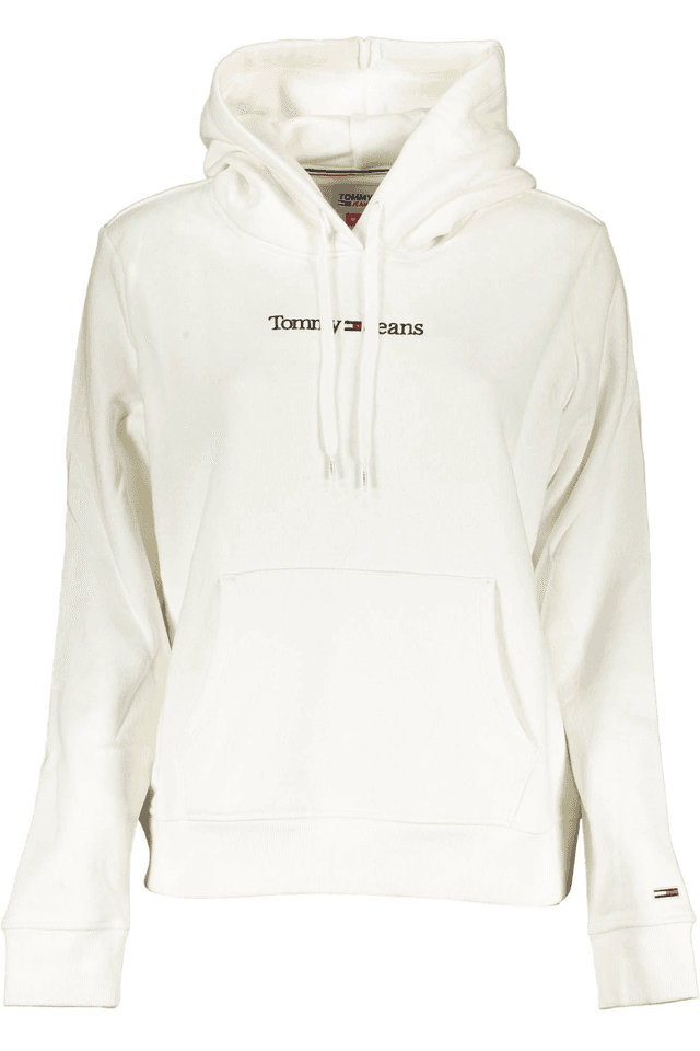 2569TOMMY HILFIGER FELPA SENZA ZIP DONNA BIANCO