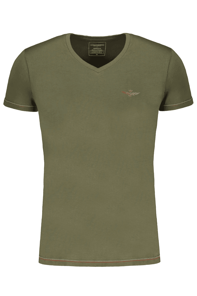 9553AERONAUTICA MILITARE T-SHIRT MANICHE CORTE UOMO VERDE