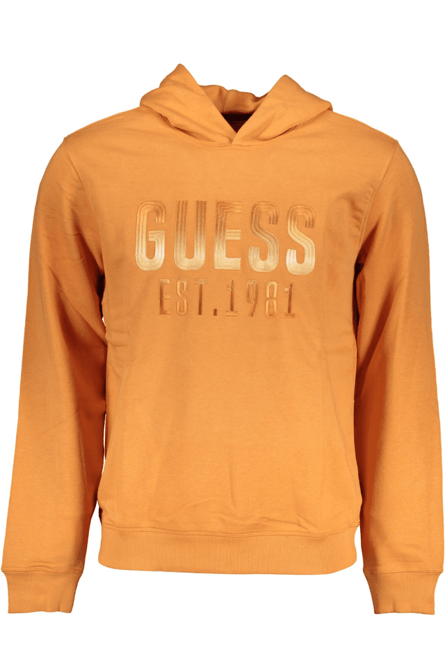 7450GUESS JEANS FELPA SENZA ZIP UOMO ARANCIO