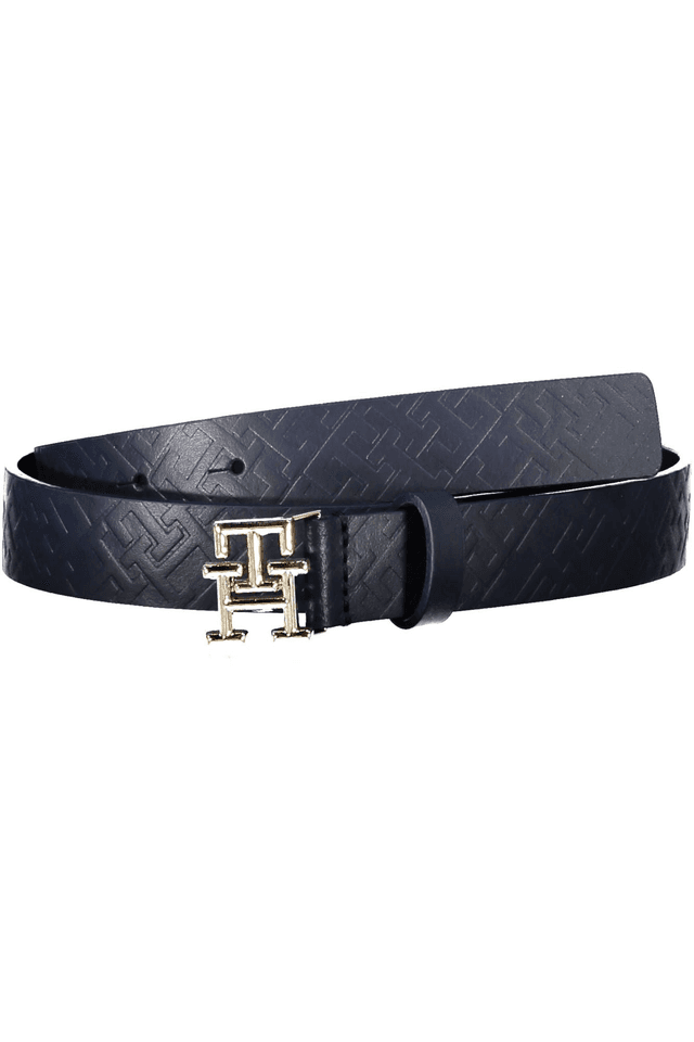 3758TOMMY HILFIGER CINTURA IN PELLE DONNA BLU
