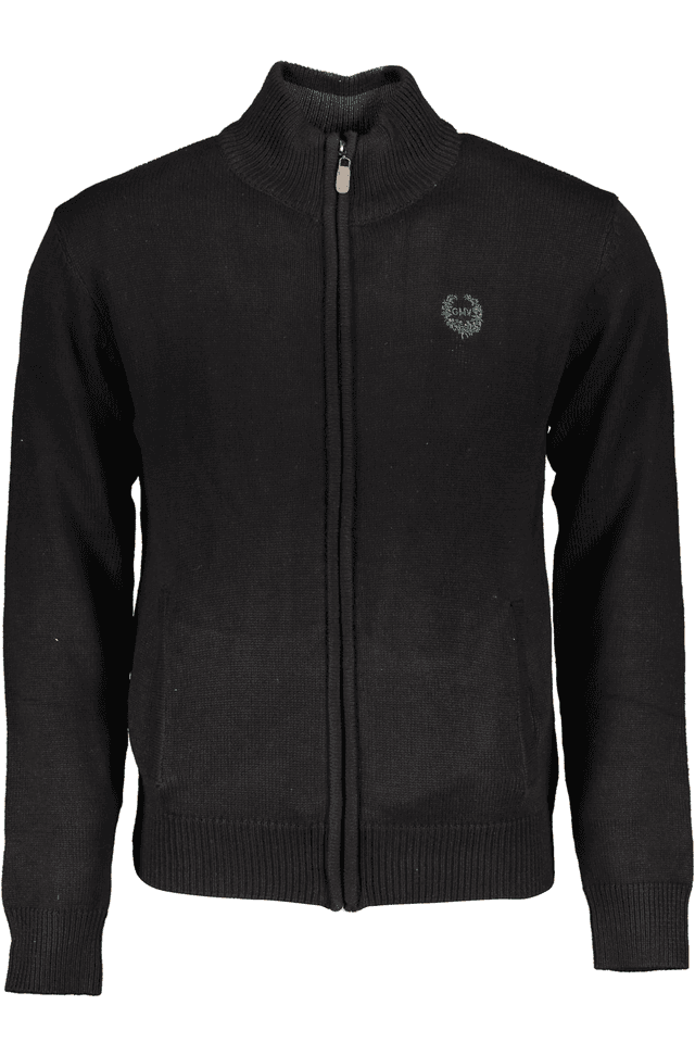 6186GIAN MARCO VENTURI CARDIGAN UOMO NERO