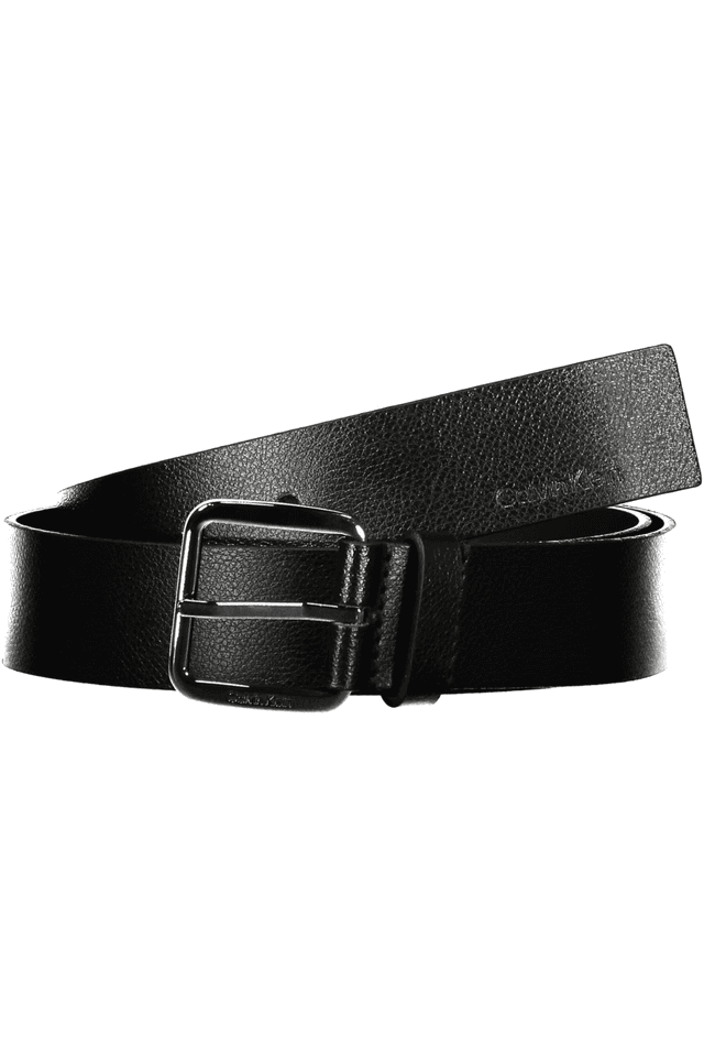 6337CALVIN KLEIN CINTURA IN PELLE UOMO NERO