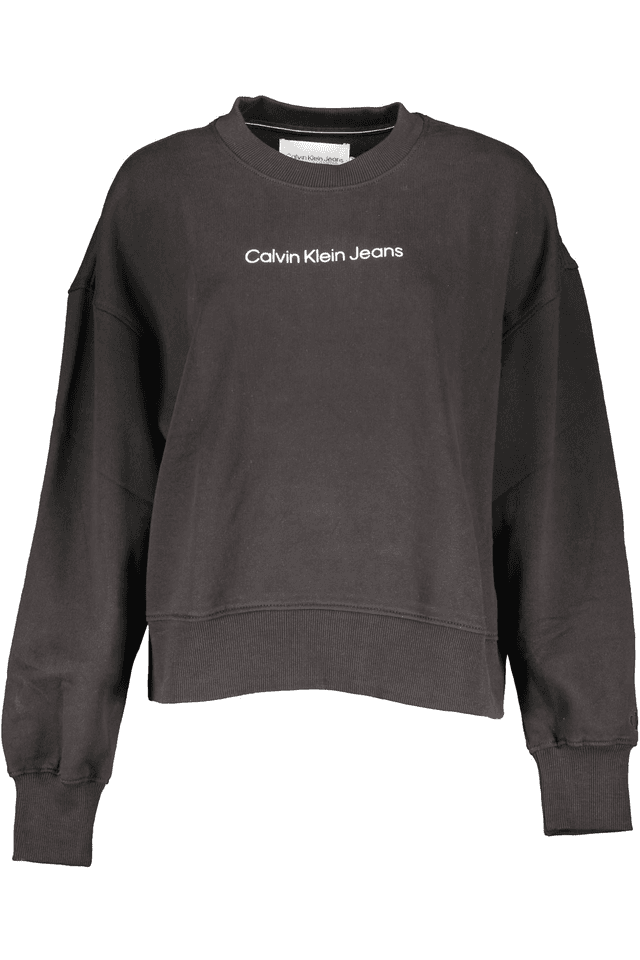 6578CALVIN KLEIN FELPA SENZA ZIP DONNA NERO