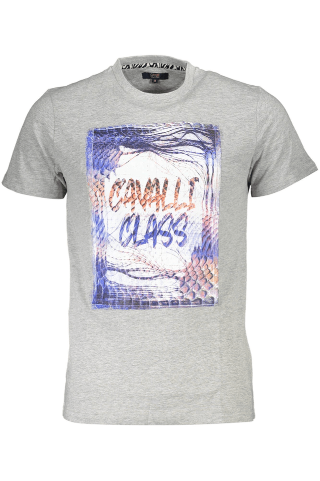 4538CAVALLI CLASS T-SHIRT MANICHE CORTE UOMO GRIGIO