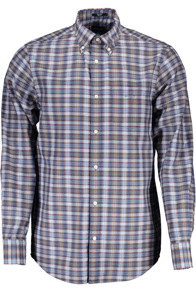 606GANT CAMICIA MANICHE LUNGHE UOMO BLU