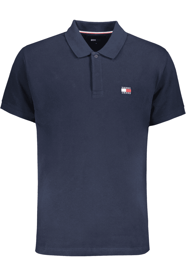 9142TOMMY HILFIGER POLO MANICHE CORTE UOMO BLU
