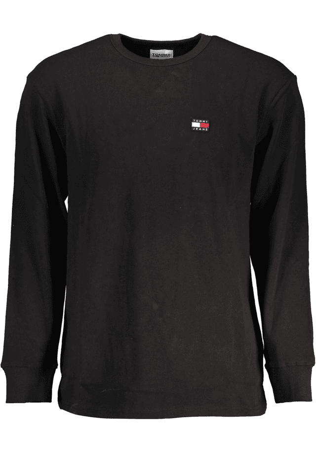 5841TOMMY HILFIGER T-SHIRT MANICHE LUNGHE UOMO NERO