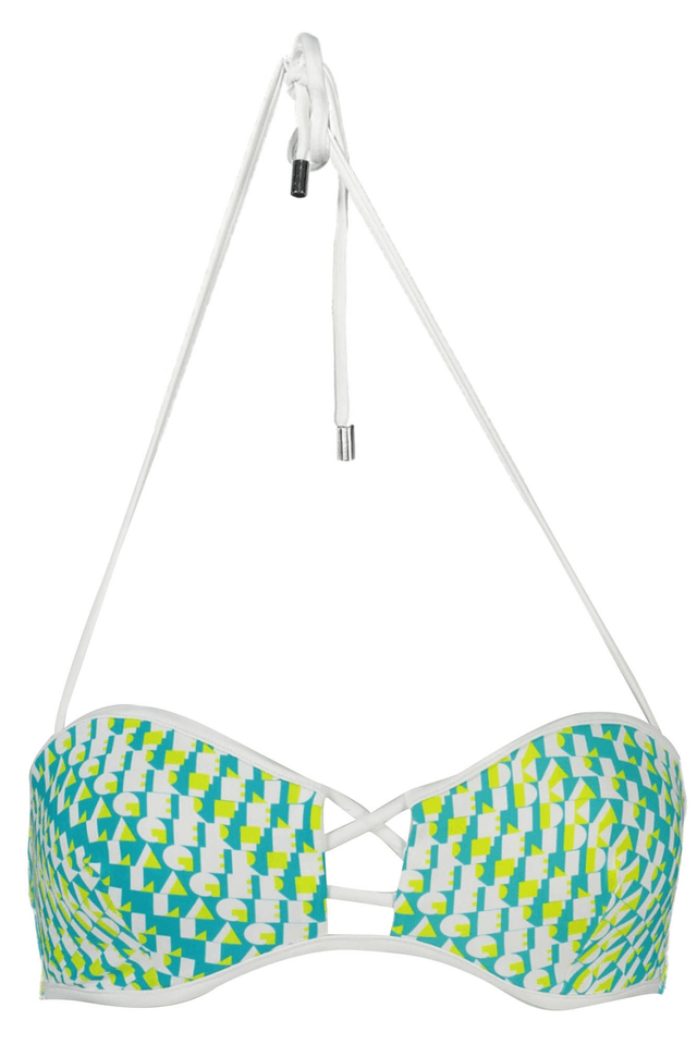 3826KARL LAGERFELD BEACHWEAR COSTUME PARTE SOPRA DONNA VERDE