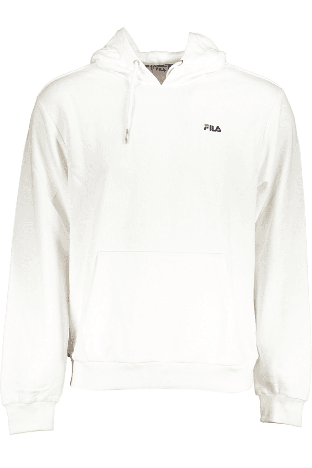 6113FILA FELPA SENZA ZIP UOMO BIANCO
