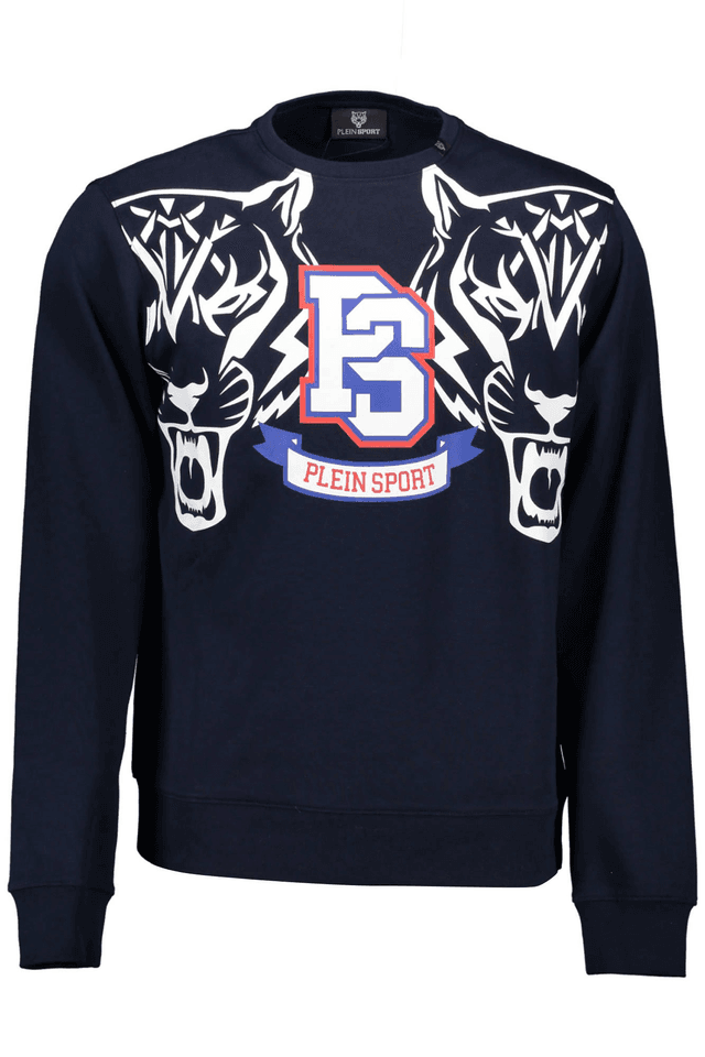 1223PLEIN SPORT FELPA SENZA ZIP UOMO BLU