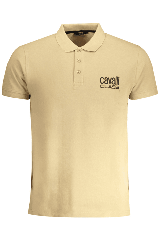 8980CAVALLI CLASS POLO MANICHE CORTE UOMO BEIGE