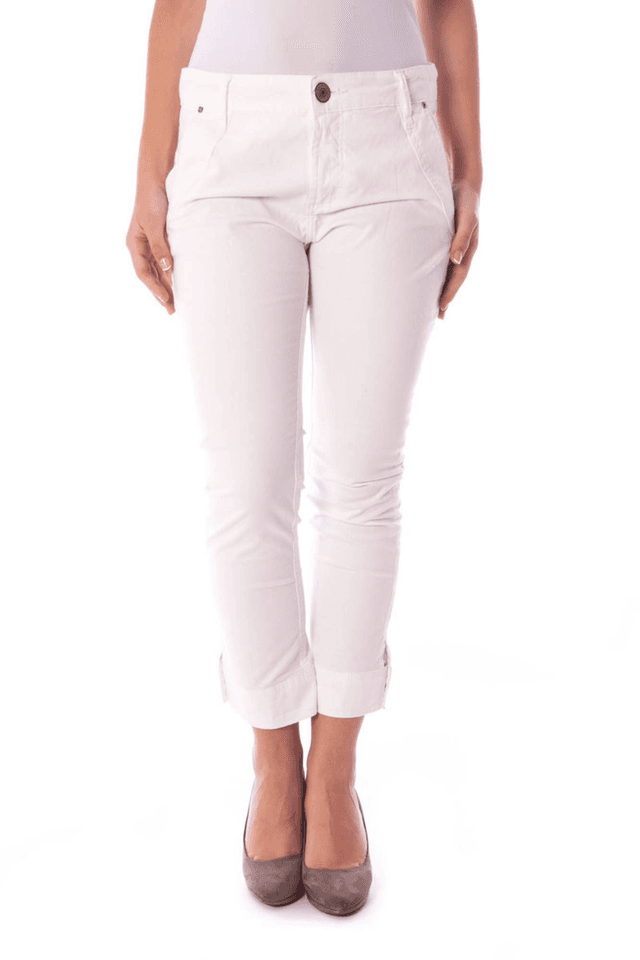 276COLCCI PANTALONE PESCATORA DONNA BIANCO