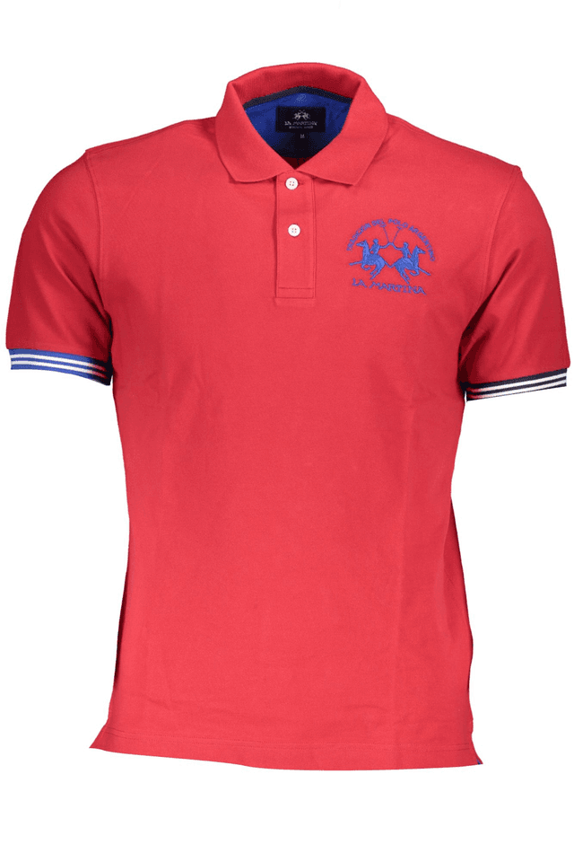 4867LA MARTINA POLO MANICHE CORTE UOMO ROSSO