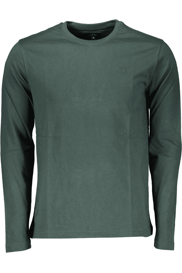 6926LA MARTINA T-SHIRT MANICHE LUNGHE UOMO VERDE