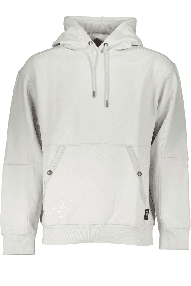 7615HUGO BOSS FELPA SENZA ZIP UOMO GRIGIO