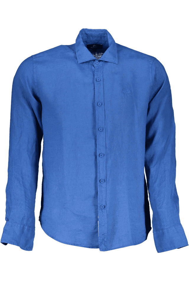 1840LA MARTINA CAMICIA MANICHE LUNGHE UOMO BLU