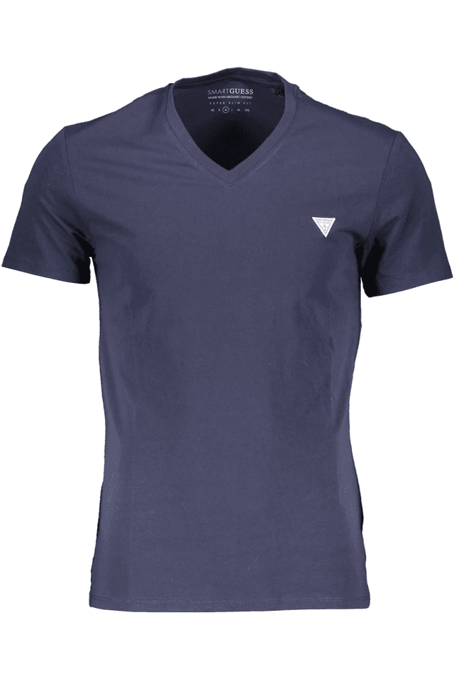 626GUESS JEANS T-SHIRT MANICHE CORTE UOMO BLU