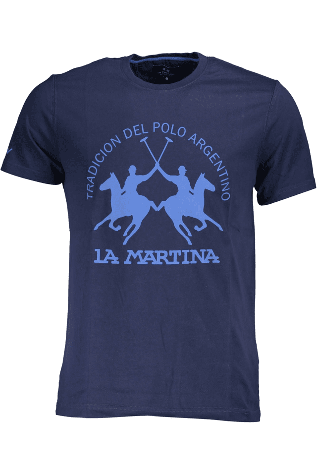 3864LA MARTINA T-SHIRT MANICHE CORTE UOMO BLU