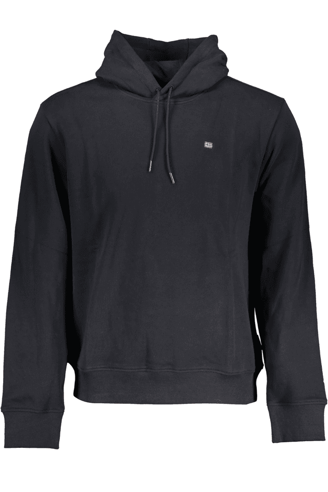 7579NAPAPIJRI FELPA CON ZIP UOMO NERO